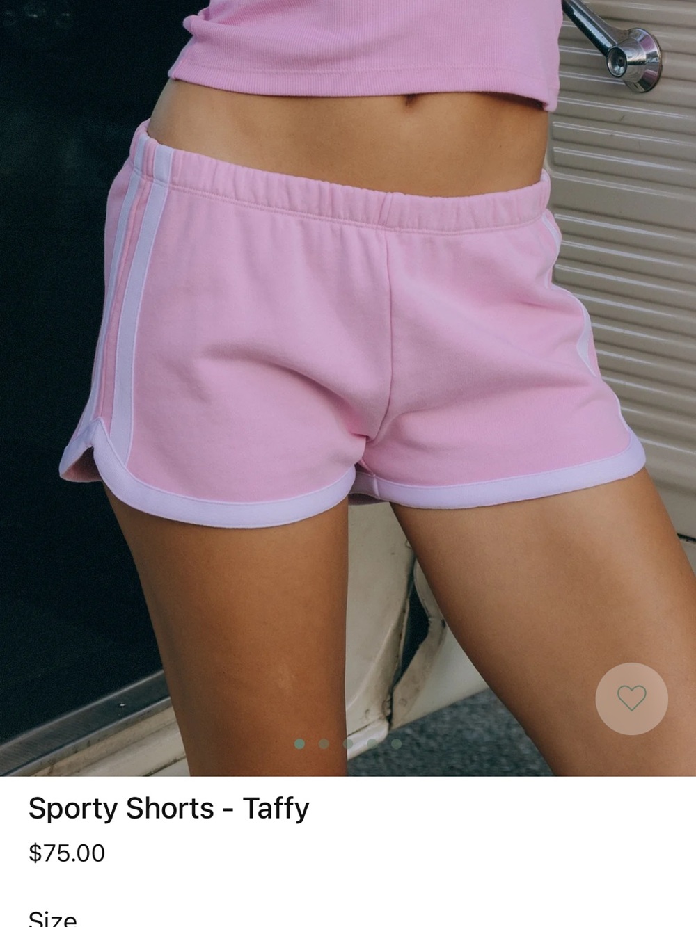 Daily Drills Taffy Pink Athletic Shorts with White Trim